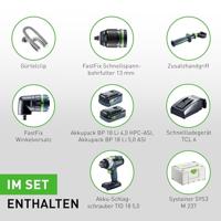 Festool TID 18 5,0/4,0-Set TPC 18/4 Accu Combiset 18V 4.0/5.0Ah in Systainer - 577654 - thumbnail