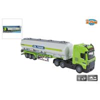 2-Play vrachtwagen met tankoplegger 38cm - thumbnail