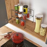 Metaltex Stapelbaar Rek voor Borden 32x32x14 cm 2 Stuks Zwart - thumbnail