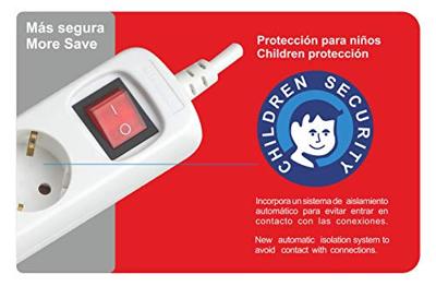 Stopcontactenstrip 5 Tomas met Interruptor Silver Electronics Afmeting 3 m Stopcontactenstrip 5 Tomas met Interruptor Silver Electronics Afmeting 3 m