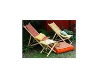 PRIVÉ-TUIN Gewatteerde ligstoel Helsinki aardewerk - Verwijderbaar canvas - thumbnail