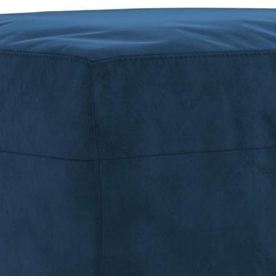 Bankje 70x35x41 cm fluweel blauw