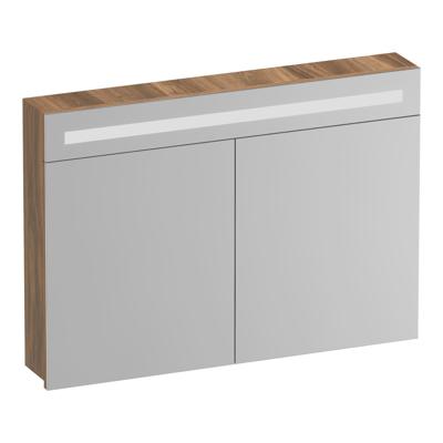 Brauer Promise Spiegelkast - 100 cm - met Verlichting - 2 Spiegeldeuren - Honey