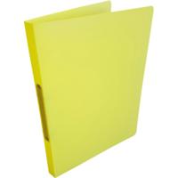 Alpha ringmap, voor ft A4, uit PP, 2 ringen van 16 mm, geel - thumbnail