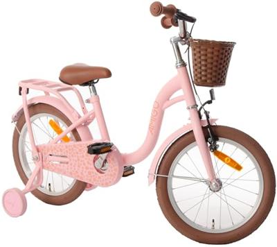 AMIGO Fairy 16 Inch Meisjes Terugtraprem Zalmroze