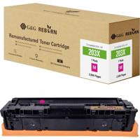 G&G Toner vervangt HP 203X Compatibel Magenta 2500 bladzijden Reborn remanufactured 21268 - thumbnail
