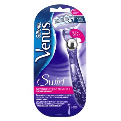 Gillette Venus Swirl Extra Smooth Scheersysteem + 1 Mesje Gillette Venus Swirl Extra Smooth Scheersysteem + 1 Mesje