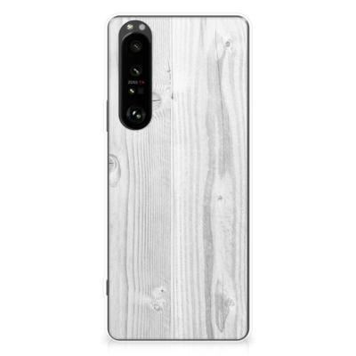 Sony Xperia 1 III | Bumper Hoesje | White Wood Sony Xperia 1 III | Bumper Hoesje | White Wood