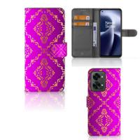 Wallet Case OnePlus Nord 2T Barok Roze - thumbnail