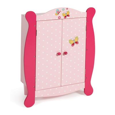 Poppen Kledingkastje - Vlinder roze Poppen Kledingkastje - Vlinder roze