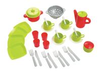 Ecoiffier 100% chef servies set in tas - thumbnail