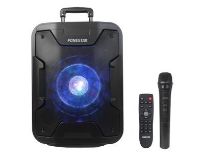 Stereoluidsprekers FONESTAR California. Vhf handmicrofoon, verlicht