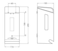 Mediclinics Mediclinics toiletrolhouder (2 rollen) PRO784 - wit - thumbnail