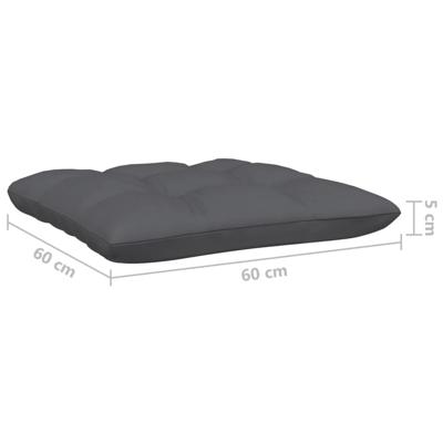 5-delige Loungeset met antracietkleurige kussens grenenhout - thumbnail