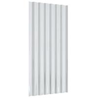 Dakpanelen 12 st 80x36 cm gepoedercoat staal bruin - thumbnail