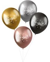 Shimmer Ballonnen 'Congrats' (4st) - thumbnail