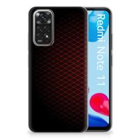 Xiaomi Redmi 10 | Redmi Note 11 4G | TPU bumper | Geruit Rood - thumbnail