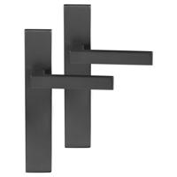 Differnz | Tilburg deurkruk | vierkant schild | blind | gun metal - thumbnail