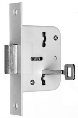 Nemef 210-40 Blis.,Kastslot, Dm40Mm, Klaviersleutel, Voorplaat Staal Gelakt - 9021000430 - 9021000430