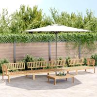 5-delige Loungeset pallet massief acaciahout - thumbnail
