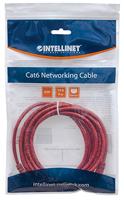 Intellinet 342131 RJ45 Netwerkkabel, patchkabel CAT 6 U/UTP 0.50 m Rood 1 stuk(s) - thumbnail