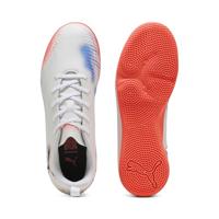 PUMA Future 8 Play Zaalvoetbalschoenen (IN) Kids Wit Felrood Blauw - thumbnail