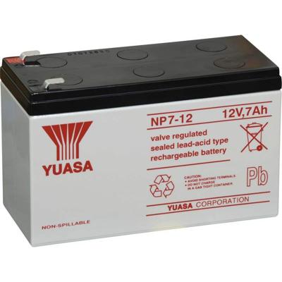 Yuasa NP7-12 L Loodaccu 12 V 7 Ah Loodvlies (AGM) (b x h x d) 151 x 98 x 65 mm Kabelschoen 6.35 mm Onderhoudsvrij, VDS-certificering Yuasa NP7-12 L Loodaccu 12 V 7 Ah Loodvlies (AGM) (b x h x d) 151 x 98 x 65 mm Kabelschoen 6.35 mm Onderhoudsvrij, VDS-certificering
