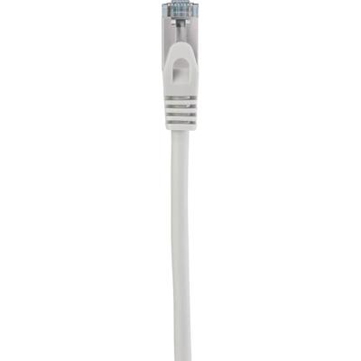 Renkforce RF-5047494 RJ45 Netwerkkabel, patchkabel CAT 6A S/FTP 0.50 m Grijs Snagless, Vlambestendig 1 stuk(s)