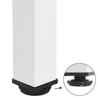 Bartafelpoten 4 st 90-92 cm staal wit