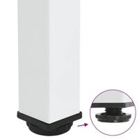 Bartafelpoten 4 st 90-92 cm staal wit - thumbnail