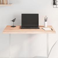 Tafelblad natuurlijke rand 80x60x2 cm massief eikenhout - thumbnail