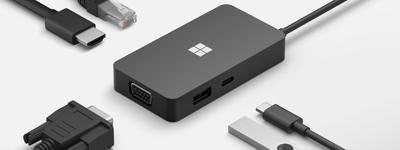 Microsoft Surface USB-C Travel Hub COMM Laptopdockingstation Geschikt voor merk (dockingstation): Microsoft