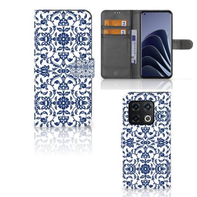 OnePlus 10 Pro Hoesje Flower Blue | Portemonnee hoesje