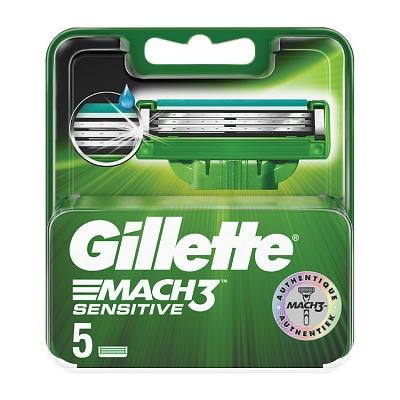 Gillette Mach3 Sensitive Power Scheermesjes 5 stuks