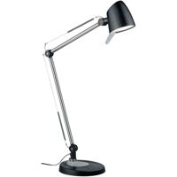 LED Bureaulamp - Trion Radino - 5W - Aanpasbare Kleur - Dimbaar - Rond - Mat Zwart - Aluminium - thumbnail