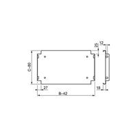 Schneider Electric NSYBANPLA53 (l x b) 320 mm x 500 mm 1 stuk(s) - thumbnail