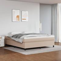 Boxspringframe kunstleer cappuccino 160x200 cm - thumbnail