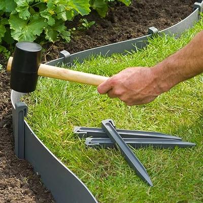 Borderrand pennen grijs voor borderrand 15 cm hoog