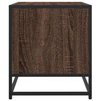 Tv-meubel 120,5x40x46 cm bewerkt hout metaal bruin eikenkleur - thumbnail