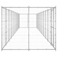 Hondenkennel 26,62 m² gegalvaniseerd staal - thumbnail