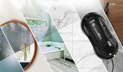 EZIclean Windobot S4 Plus raamreinigingsrobot - EZICLEAN - Roterende beweging - Reservebatterij - Nat