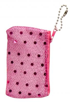LG Imports Portemonnee glitters fuchsia 9 cm