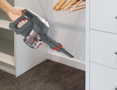 HOOVER HF122AH Steelstofzuiger - 22 V - 40 min - 0,9 L - Rood / Grijs - thumbnail