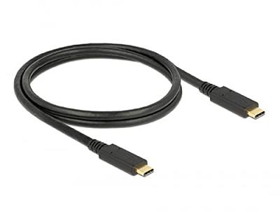 Delock USB-C-kabel USB-C stekker, USB-C stekker 1.00 m Zwart 85531