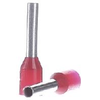 Klauke 4718 Adereindhulzen 1 mm² Deels geïsoleerd Rood 1000 stuk(s)