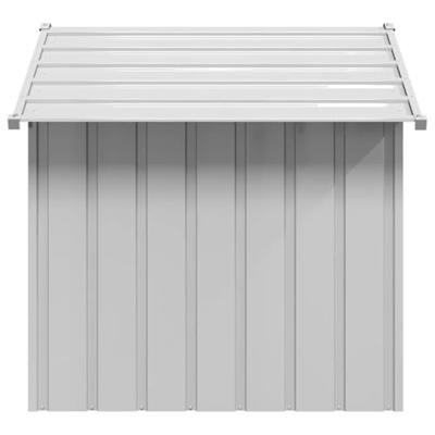 VidaXL Hondenhok met dak 131x101x102 cm gegalvaniseerd staal