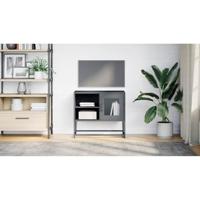 Tv-meubel 68x39x60,5 cm staal antracietkleurig - thumbnail