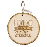 Boomschijf Hanger I love you - thumbnail
