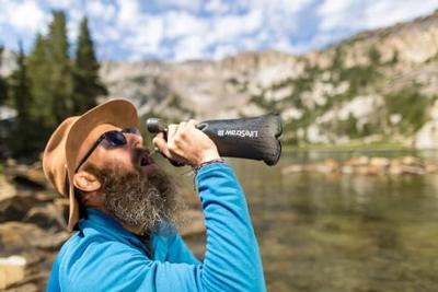 LifeStraw Opvouwbare drinkfles Blauw 1 l LSPSF1MBWW - thumbnail