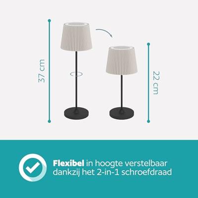 Eglo TafellampLeonero zwart - 75935